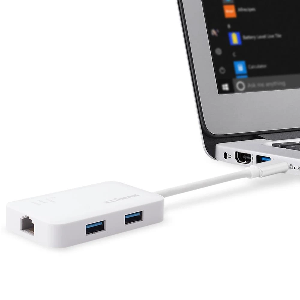 Edimax USB-C šakotuvas prijungtas prie kompiuterio
