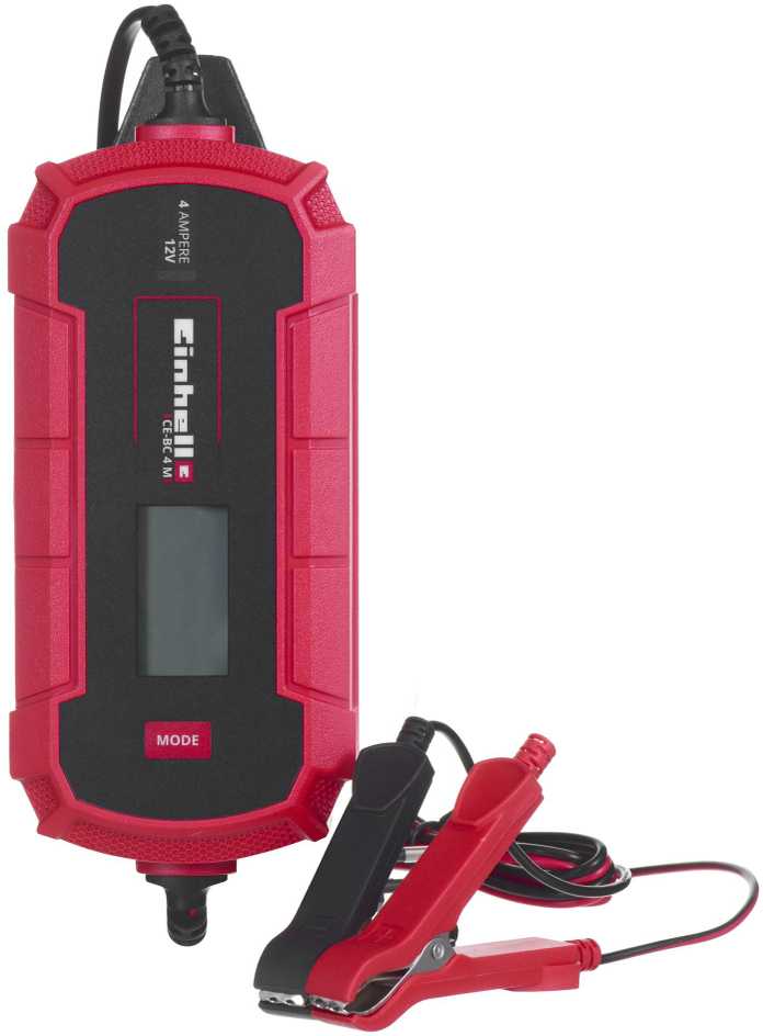 Caricabatteria Auto Einhell CE-BC 4 M - 12V, 4A - Per Batterie Gel, AGM E Acido - Con Mantenitore Carica