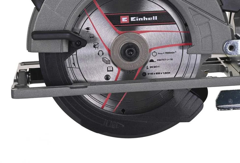 Einhell Akumuliatorinis diskinis pjūklas TE-CS 18/165-1 Li be akumuliatoriaus ir kroviklio