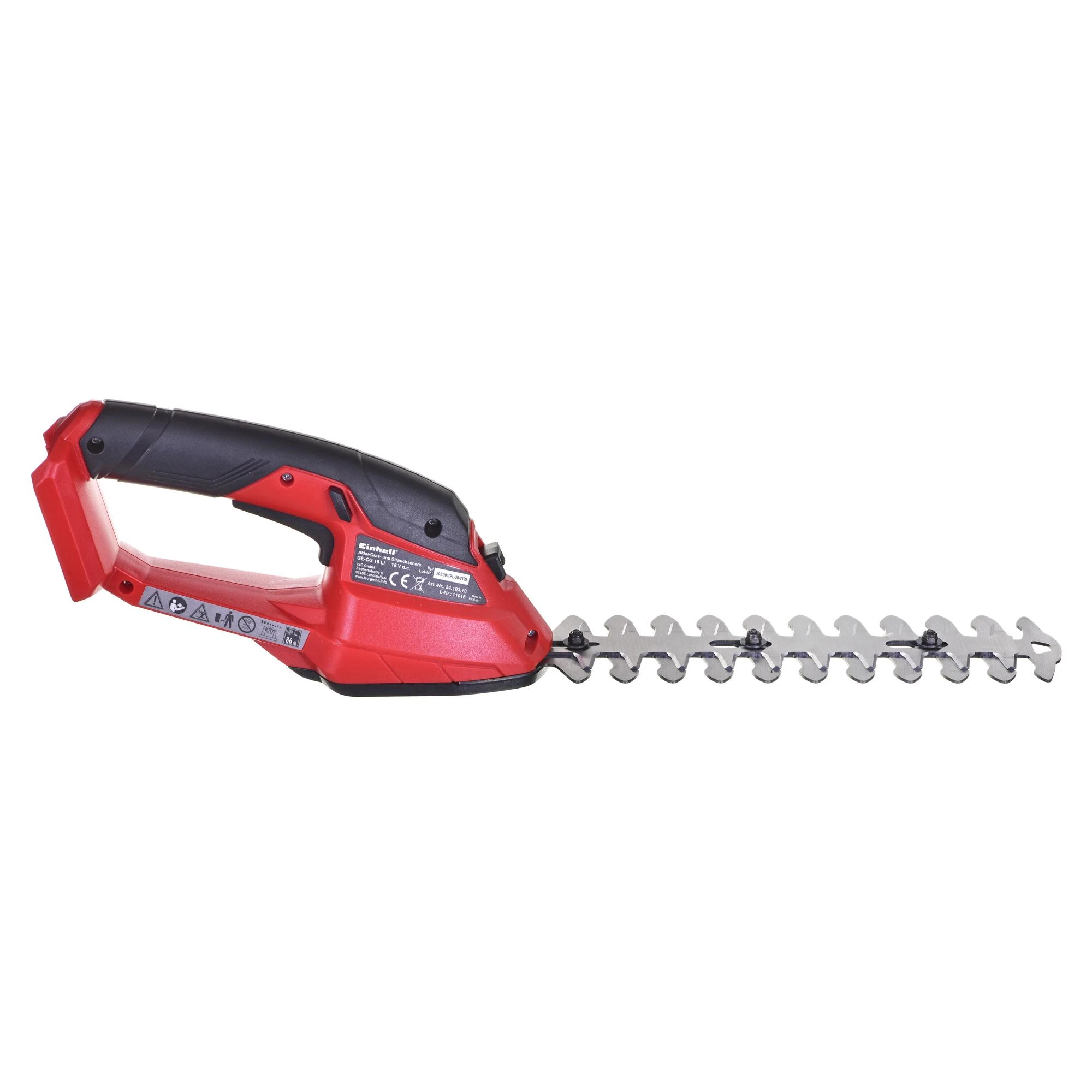 Einhell žolės ir krūmų žirklės GE-CG 18 Li - 10 cm - 20 cm - 18 V, be akumuliatoriaus ir kroviklio