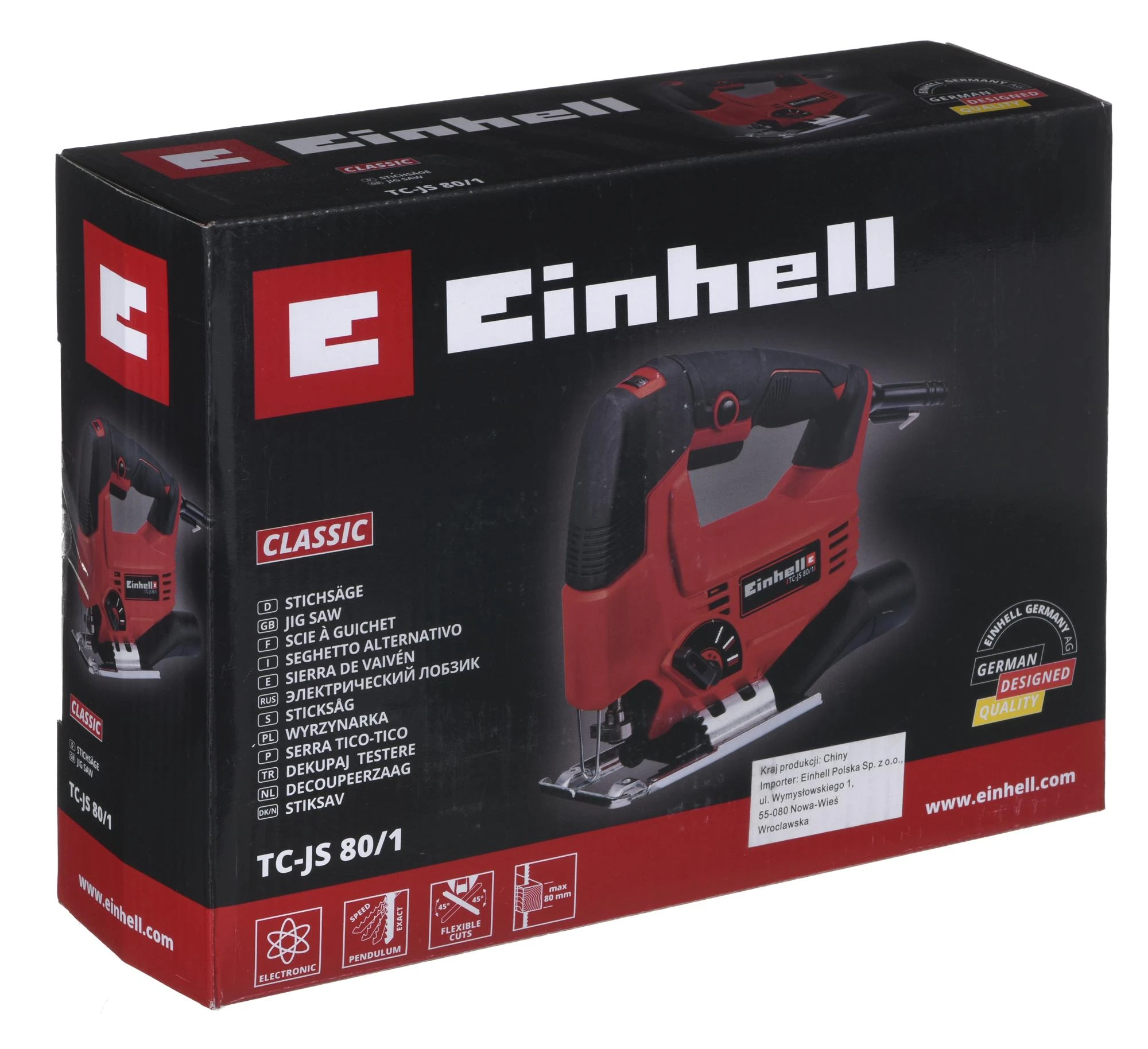 Pjūklas - Einhell TC-JS 80/1 550 W 3000 SPM