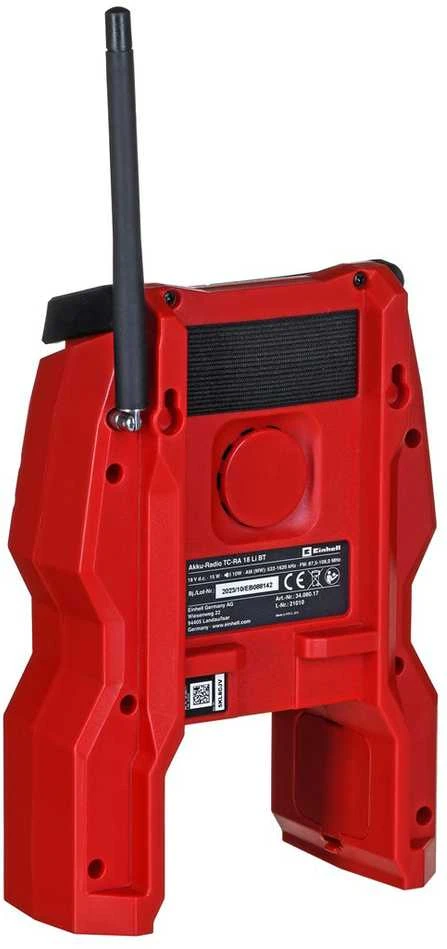 Radijas Einhell TC-RA 18 Li BT - Solo; 18 V (be akumuliatoriaus ir pakrovėjo)