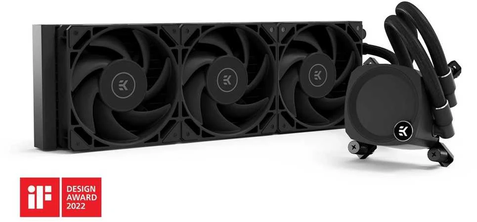 Ek Water Blocks Ek Vanduo Blocks EK Vanduo Blocks EK-Nucleus AIO CR360 Dark All-in-One Liquid Cooler – juodos spalvos