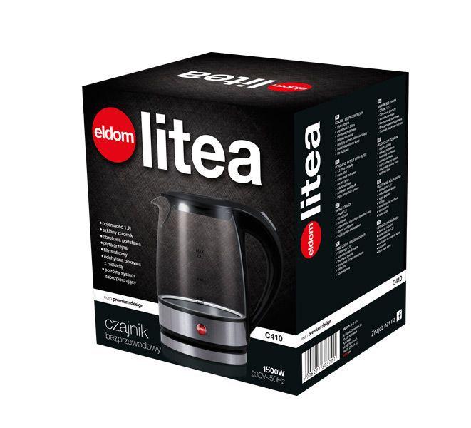 ELDOM C410 1.2 L glass cordless virdulys