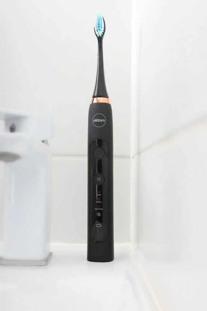 Dantų šepetėlis Šepetėlis Eldom Sonic SD210C Juoda