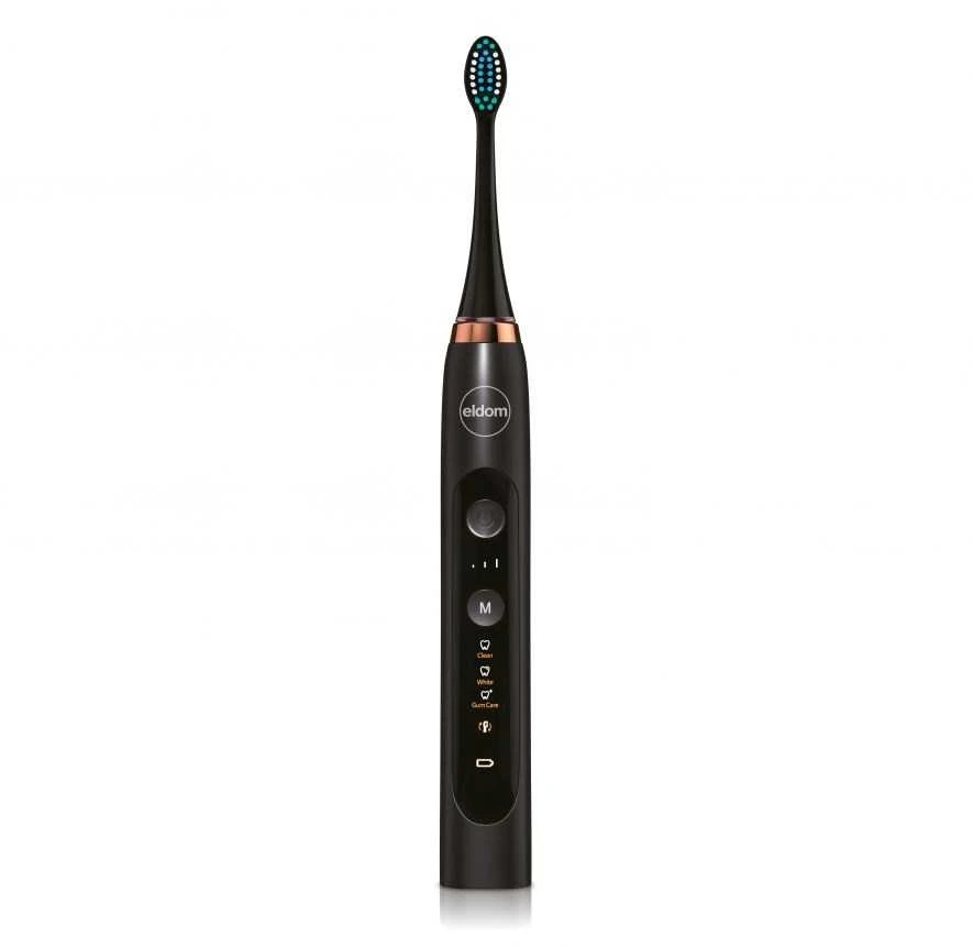 Eldom Sonic SD210C juodas šepetėlis su valdymo mygtukais