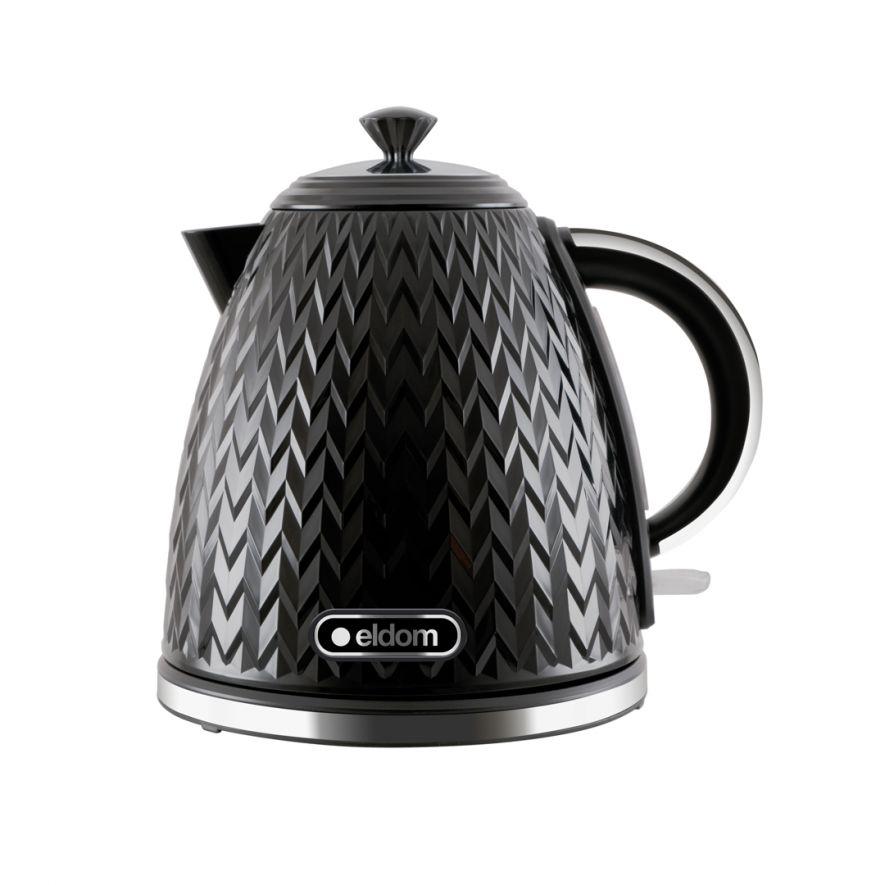 Elektrinis Virdulys - ELDOM NELA, 1,7 L, 2000 W, Juodas