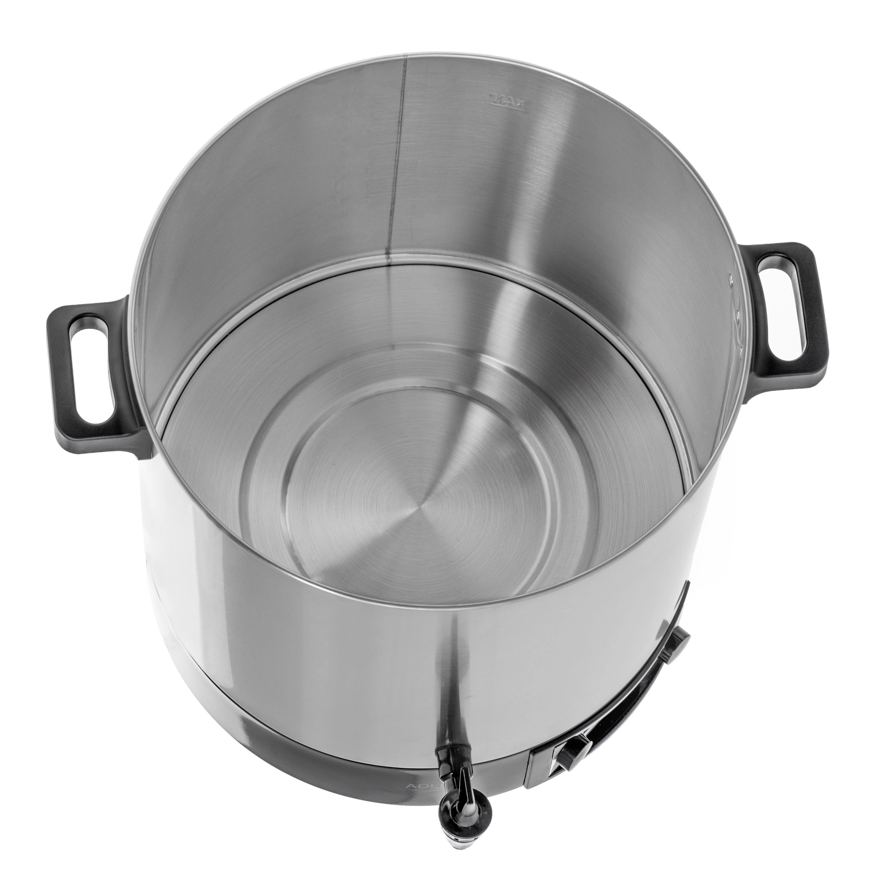 Adler | Electric pot/Cooker | AD 4496 | 2600 W | 28 L | Nerūdijantis plienas/Juodas