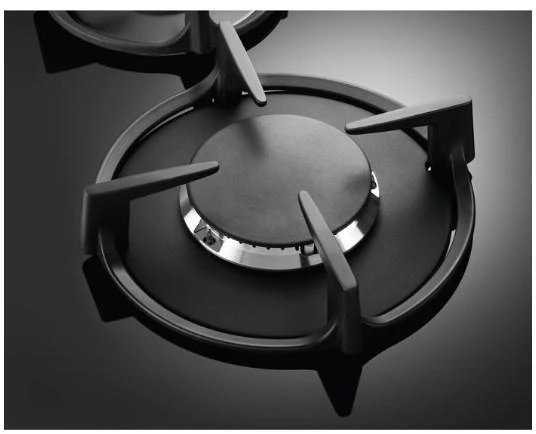 Gas cooktop Electrolux EGG6407K (4 fields, juodos spalvos)