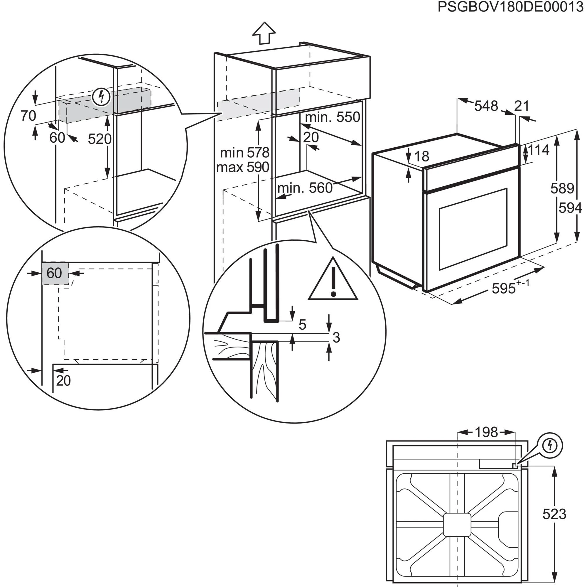 Orkaitė Electrolux KODEH70X