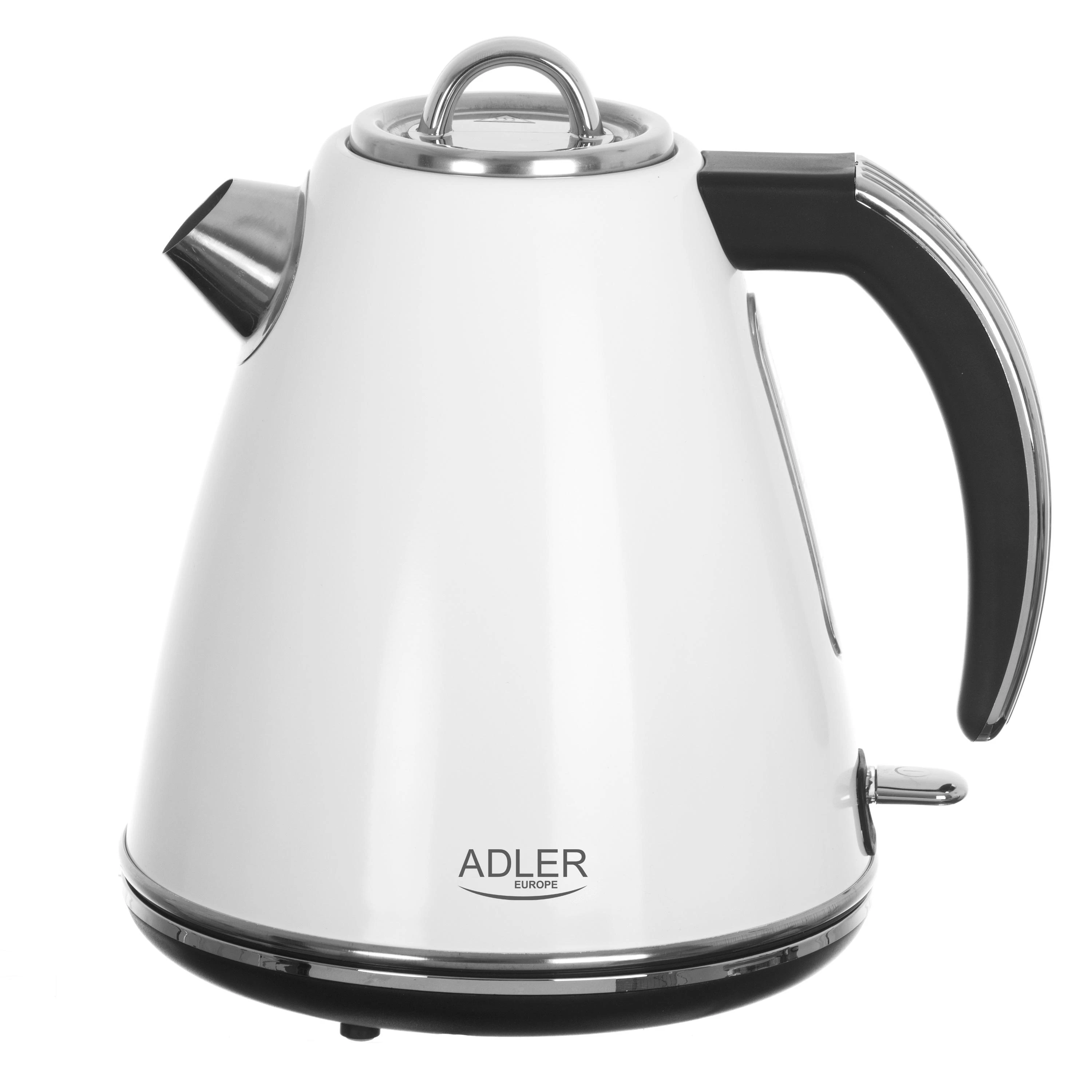 Adler | Virdulys | AD 1343 | Electric | 2200 W | 1.5 L | Nerūdijantis plienas | 360° rotational base | Baltas