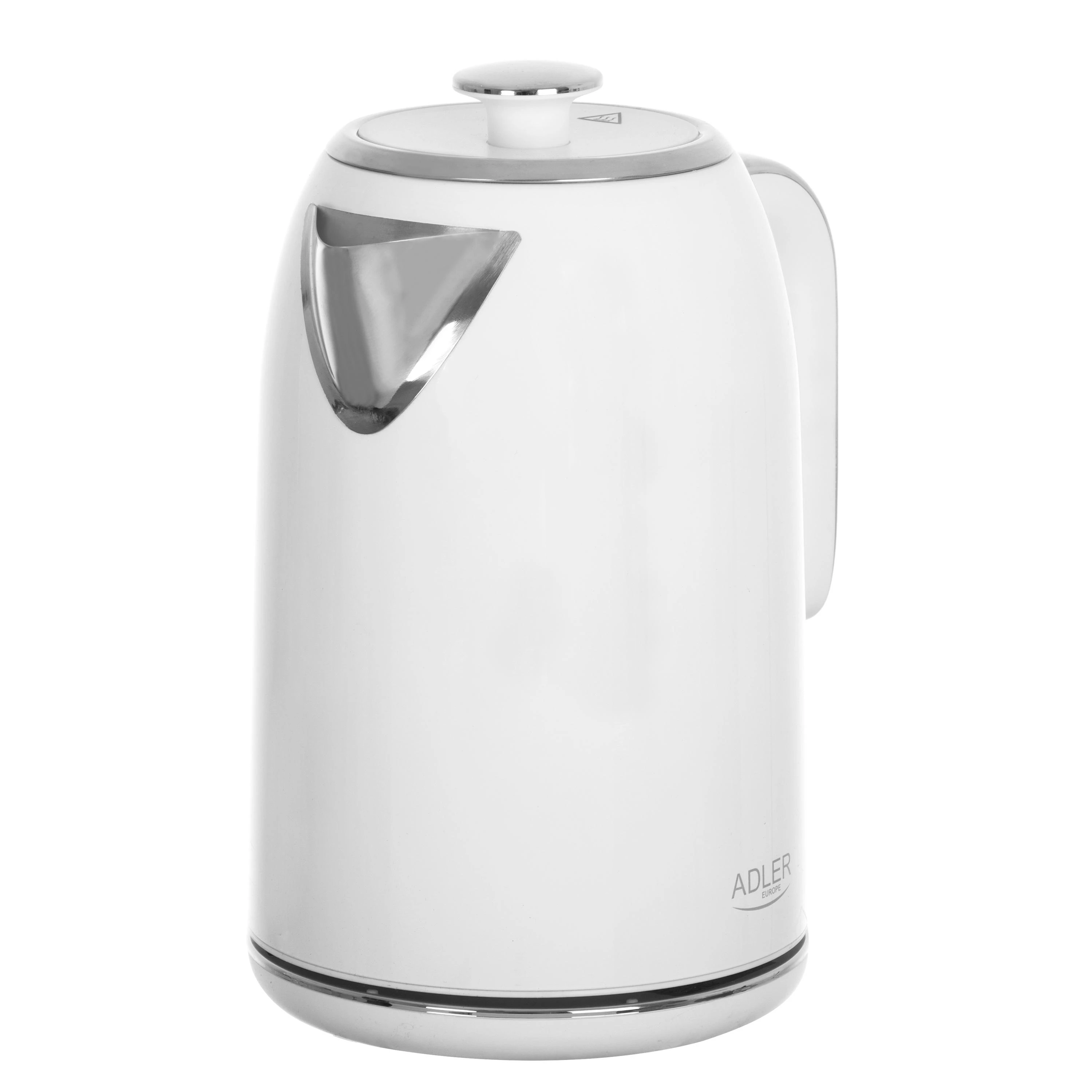 Adler | Virdulys | AD 1341 | Electric | 2200 W | 1.7 L | Nerūdijantis plienas | 360° rotational base | Baltas