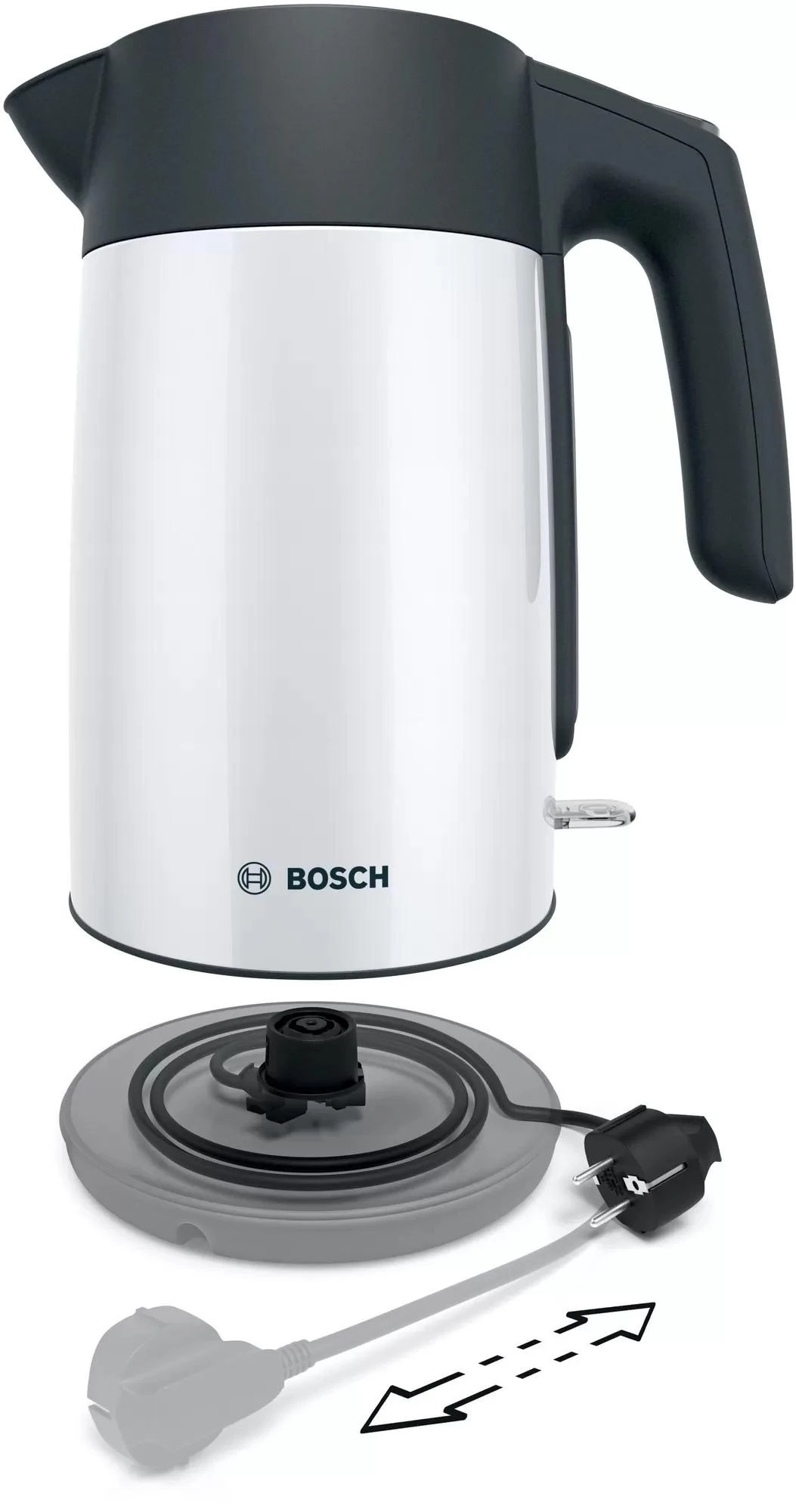 Elektrinis virdulys Bosch TWK7L461, baltos spalvos