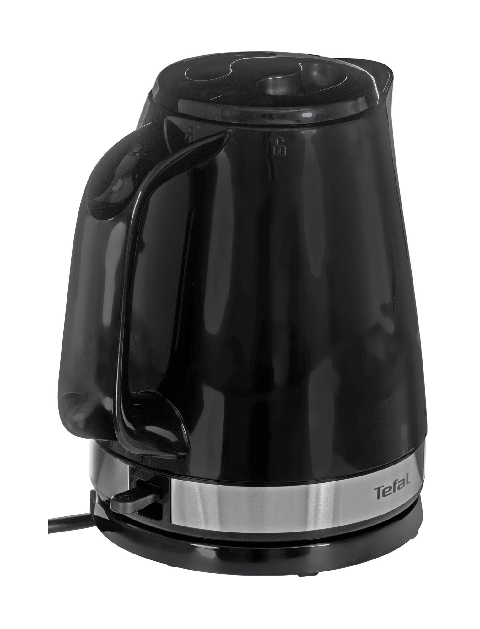 TEFAL | Virdulys | KO150F30 Delfini Vision | Electric | 2400 W | 1.5 L | Plastic | 360° rotational base | Juodas/Nerūdijantis plienas
