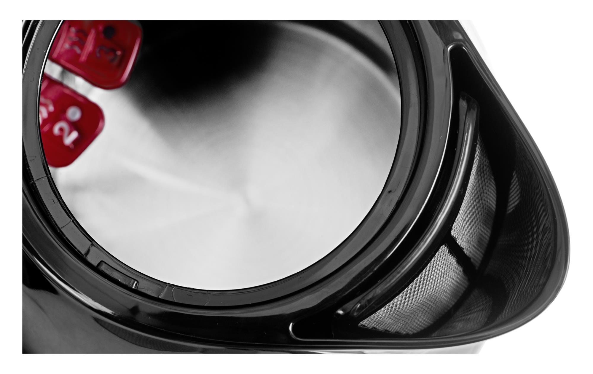 TEFAL | Virdulys | KO150F30 Delfini Vision | Electric | 2400 W | 1.5 L | Plastic | 360° rotational base | Juodas/Nerūdijantis plienas