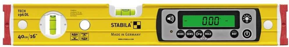 Skaitmeninis gulsčiukas TECH 196 DL IP67 40cm, Stabila