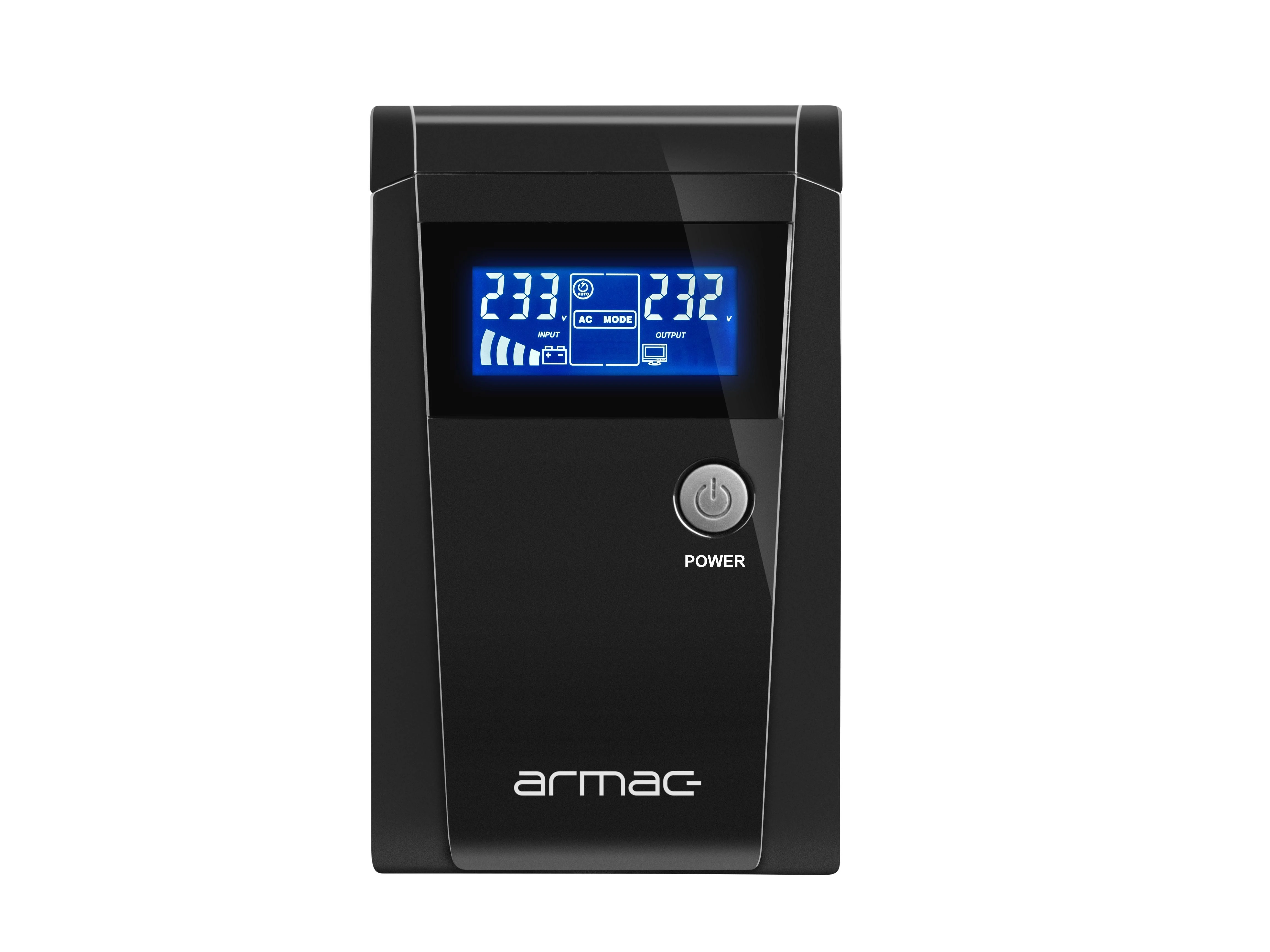 ARMAC O/650F/LCD Armac UPS OFFICE Line-Interactive 650F LCD 2x SCHUKO 230V OUT, USB