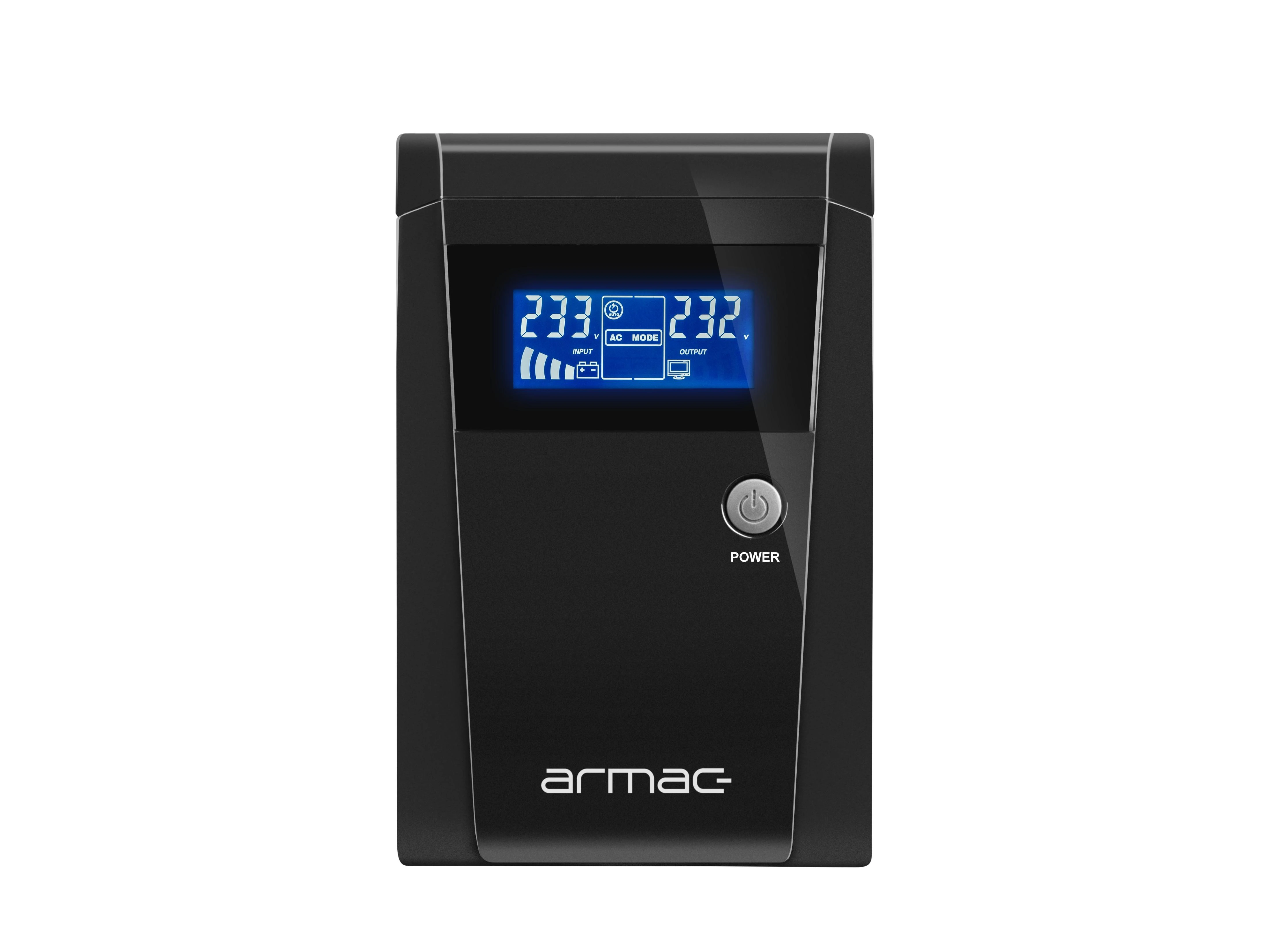 ARMAC O/1500F/LCD Armac UPS OFFICE Line-Interactive 1500F LCD 3x SCHUKO 230V OUT, USB