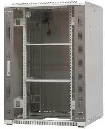 EMITERNET Laisvai pastatoma rėminė spintelė EmiterNet Top, 24U, priekinės durys skarda/stiklas, 800x800x1180mm (plotis/gylis/aukštis) EM/SH05D-8824