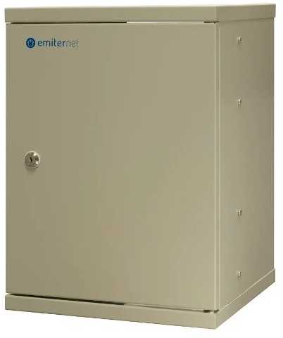EMITERNET Viena pakabinama spintelė 10'' 9U, skardos durys, 325×330x445mm (plotis/gylis/aukštis) EM/SOHO-B-9U