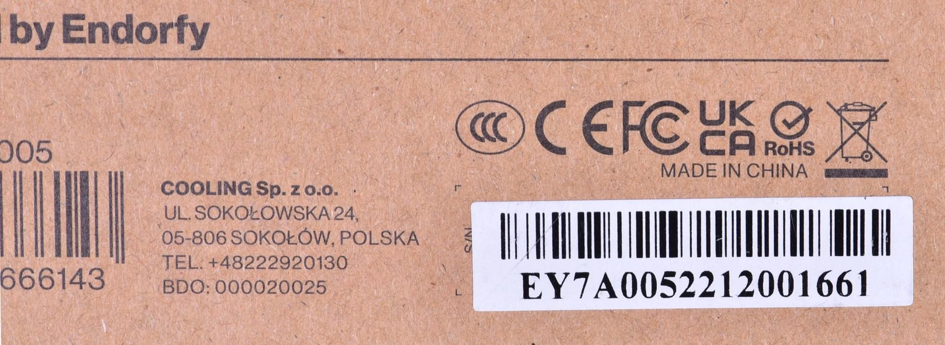 Coolingpl ENDORFY Vero L5 Bronze 600W PSU