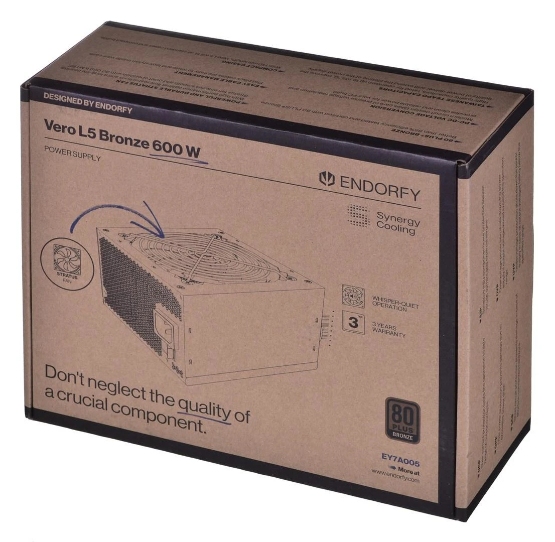 Coolingpl ENDORFY Vero L5 Bronze 600W PSU