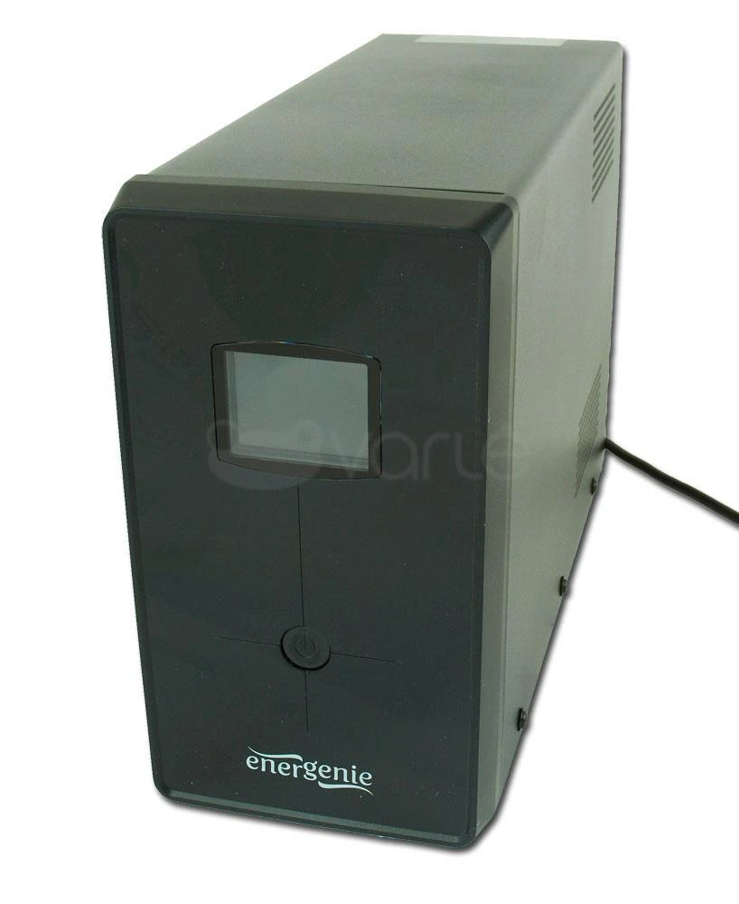 Energenie | UPS su USB ir LCD ekranu, Juodas | 1200 VA