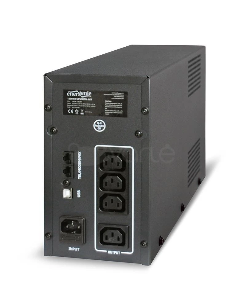 Gembird EnerGenie | UPS UPS-PC-1202AP | 1200 VA | 220 V | 220 V