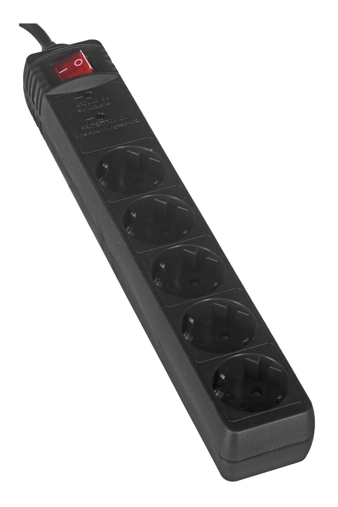 Gembird EnerGenie | Surge Protector SPG5-C-10/ 3 m/ 5 Sockets/ Juodas
