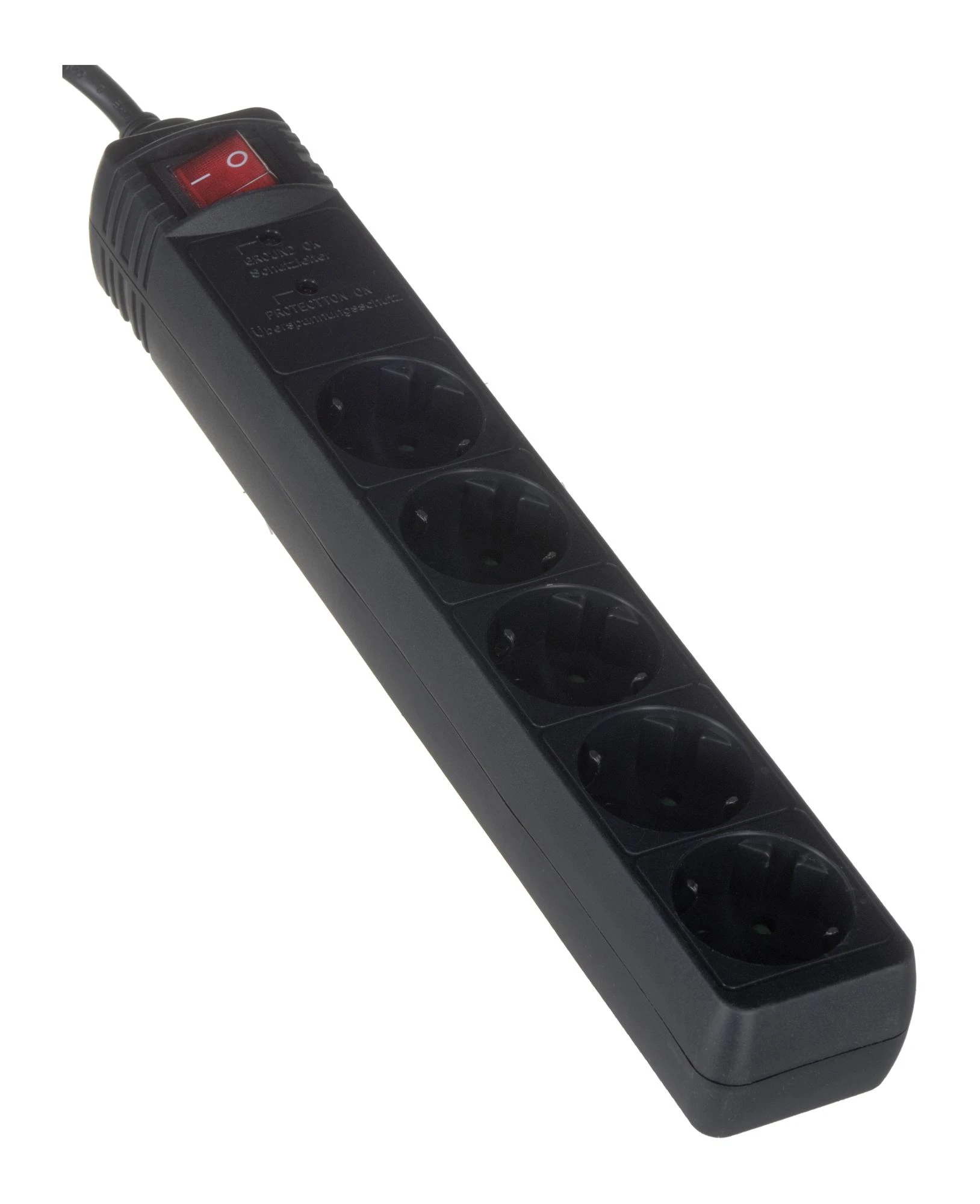 Gembird EnerGenie | Surge Protector SPG5-C-15/ 4.5 m/ 5 Sockets/ Juodas