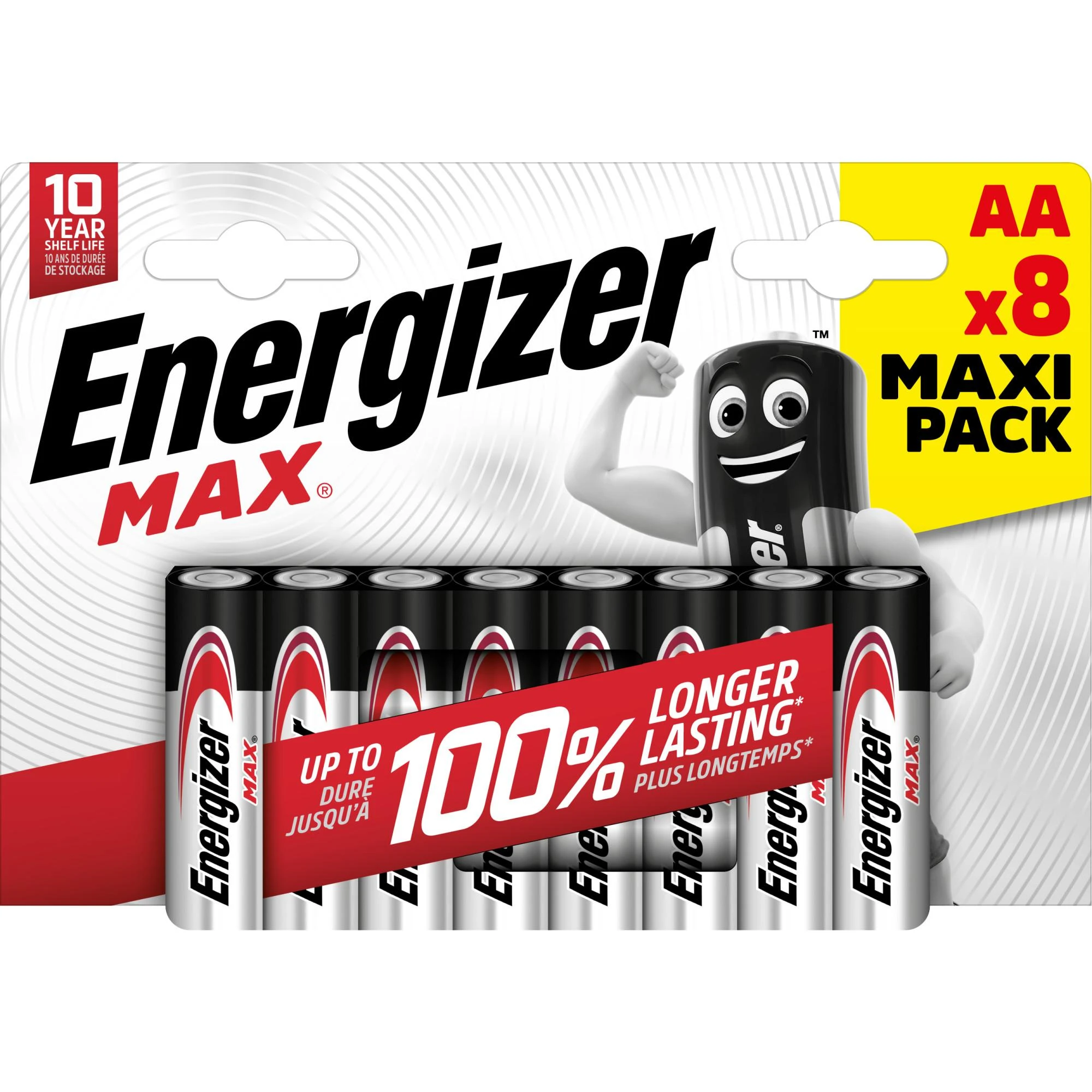 Energizer Max AA baterijų pakuotė 8 vnt