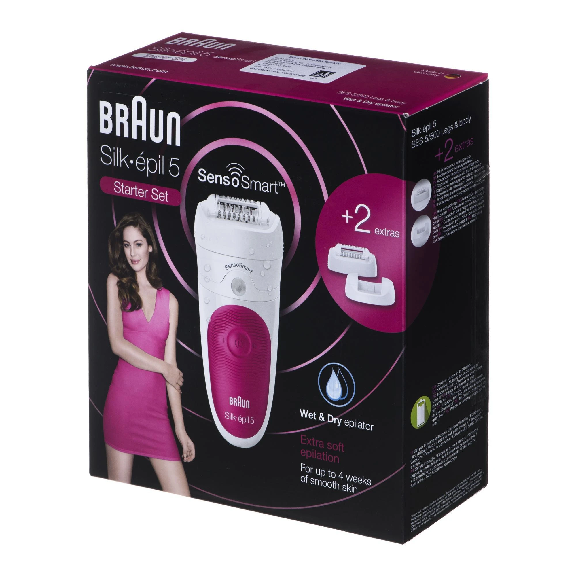 BRAUN SES 5500 SensoSmart Epiliatorius