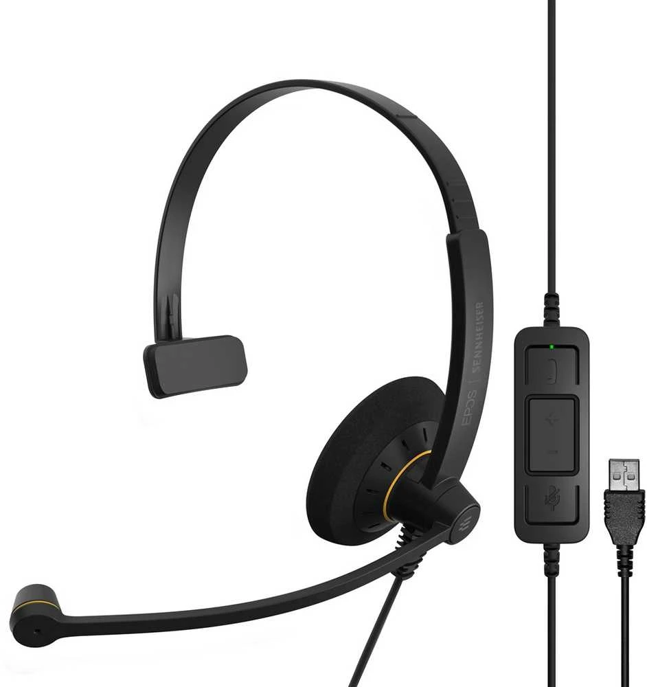 EPOS SENNHEISER SC 30 USB LAIDINIS MONAURALUS Ausinės SU IN-LINE SKAMBUČIŲ VALDYMU MS