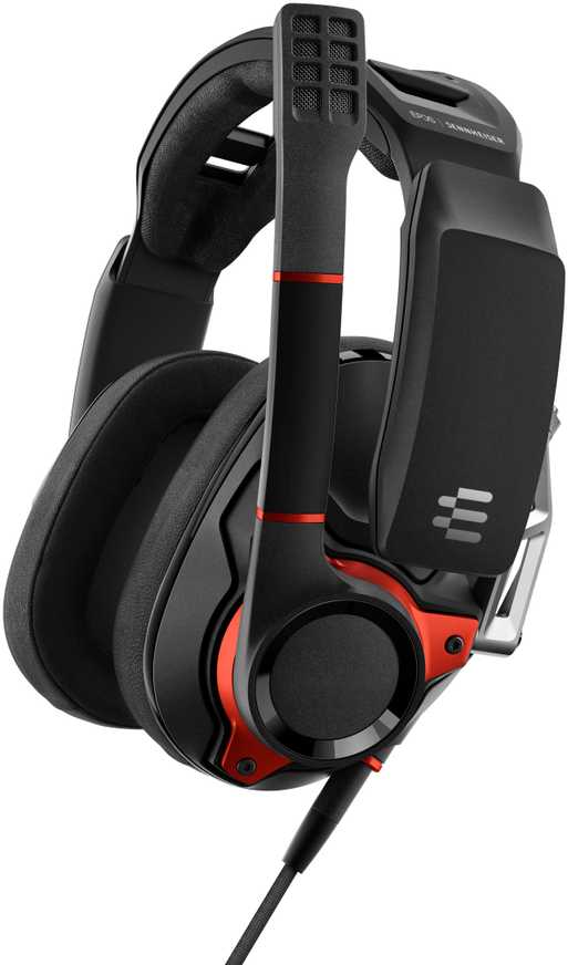 Žaidimų ausinės Sennheiser Epos GSP 600, Juodos, modelis - ‎507263 