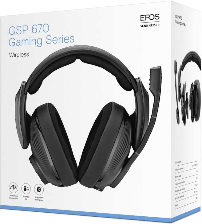 Sennheiser Epos GSP 670 – aukščiausios kokybės belaidės žaidimų 