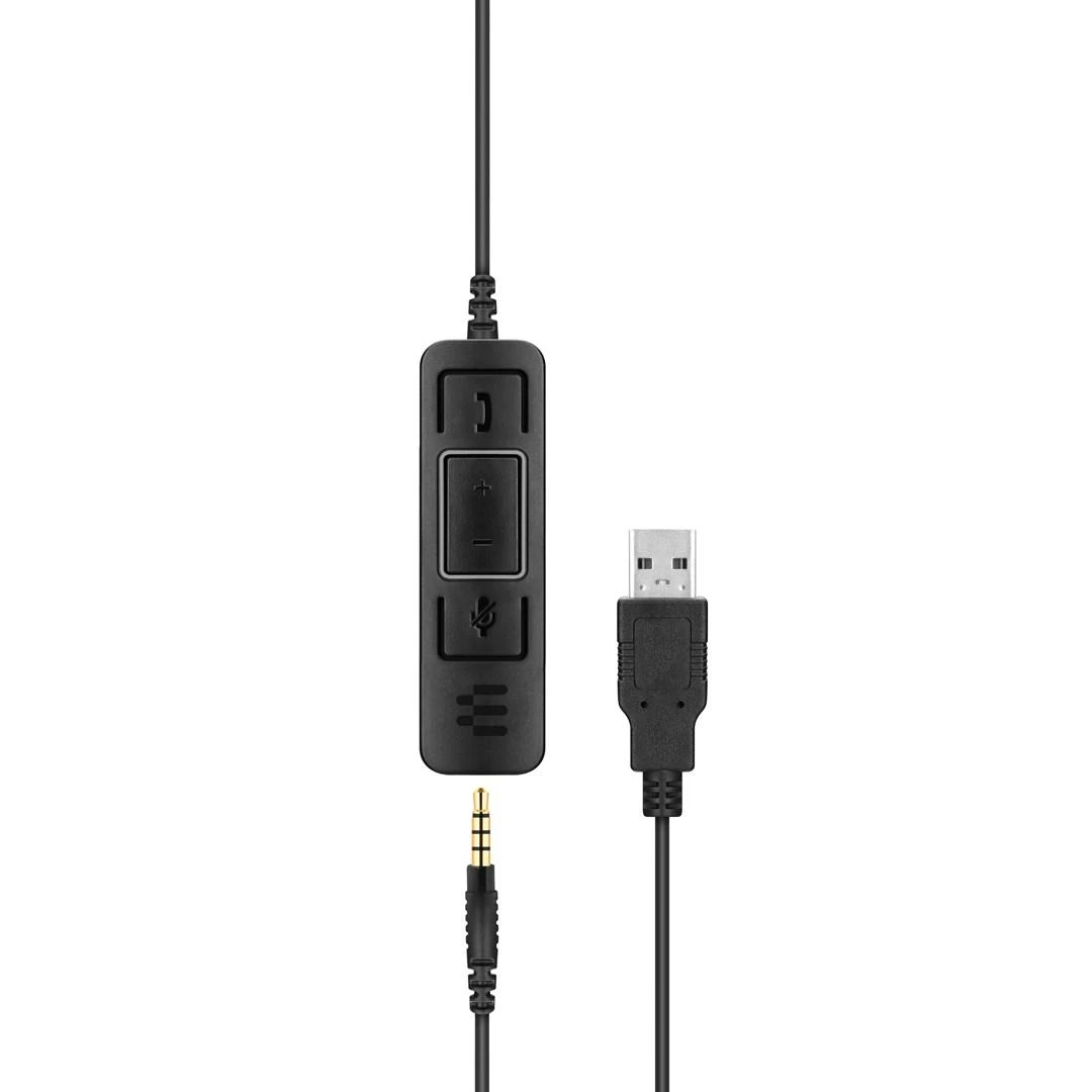 Epos Sennheiser SC 75 USB MS laidinės ausinės, Juodos