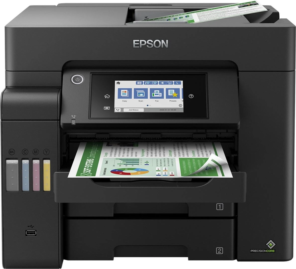 Epson | Daugiafunkcinis Spausdintuvas | EcoTank L6550 | Inkjet | Spalvotas | Inkjet Daugiafunkcinis Spausdintuvas | A4 | Wi-Fi | Juodas