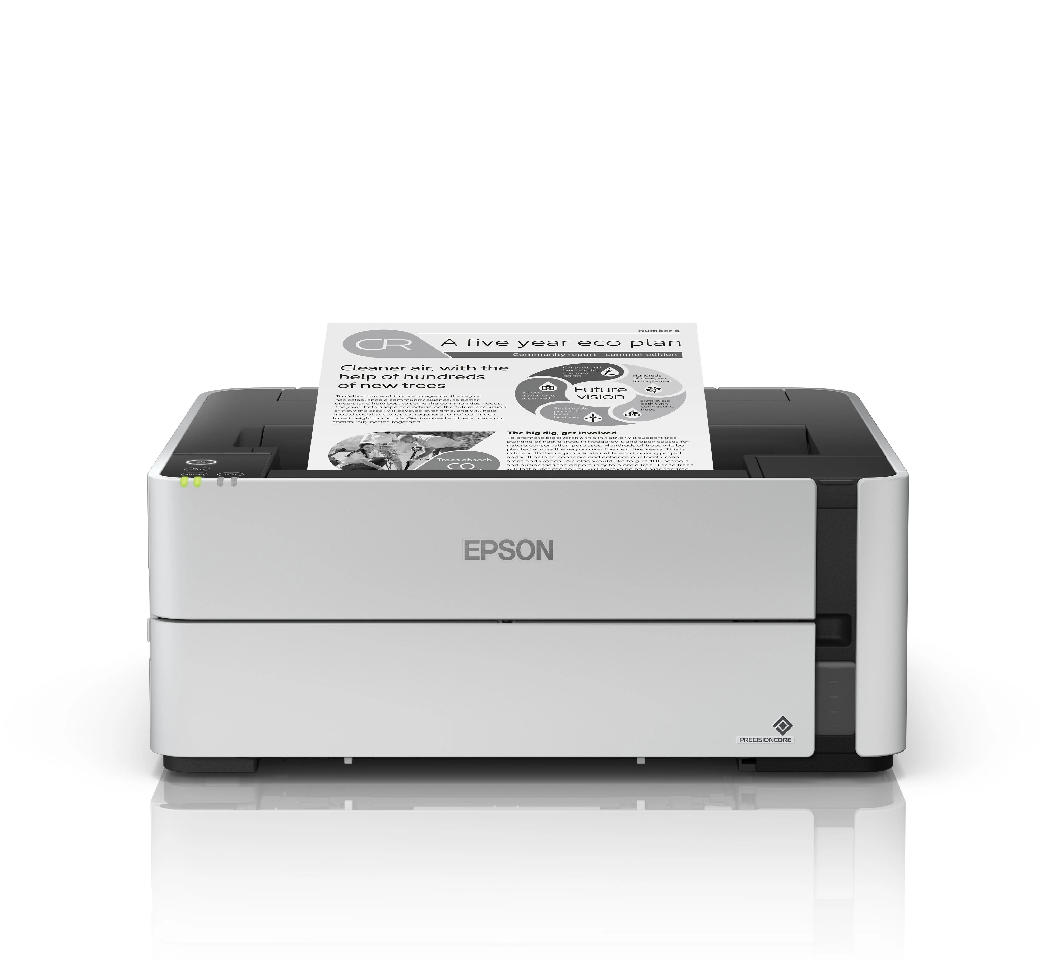 Spausdintuvas Epson | EcoTank M1180 | Rašalinis | aš | A4 | Wi-Fi | Pilkas