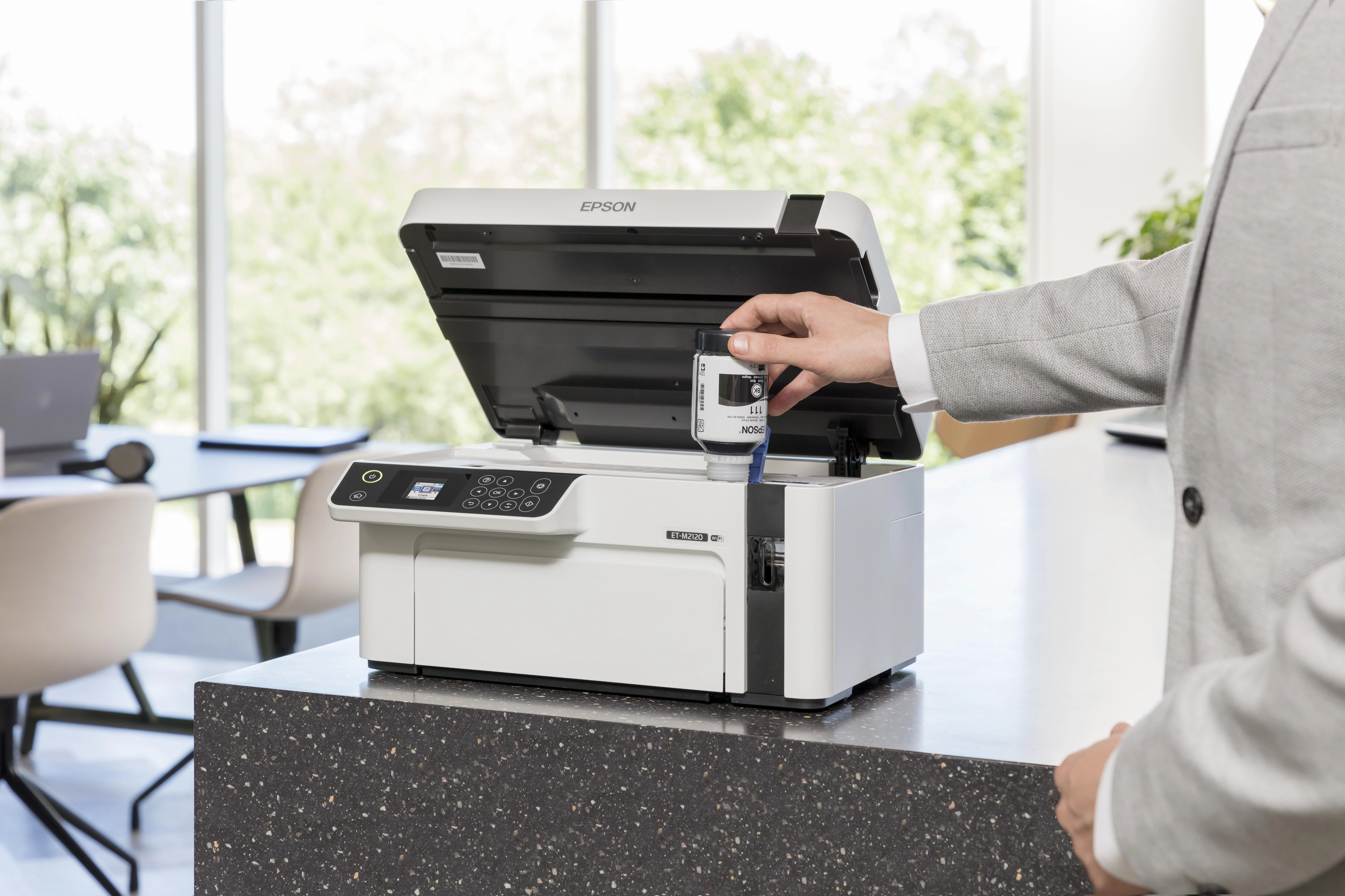 Epson | Daugiafunkcinis compact spausdintuvas | EcoTank M2120 | Inkjet | Mono | A4 | Wi-Fi | Baltas