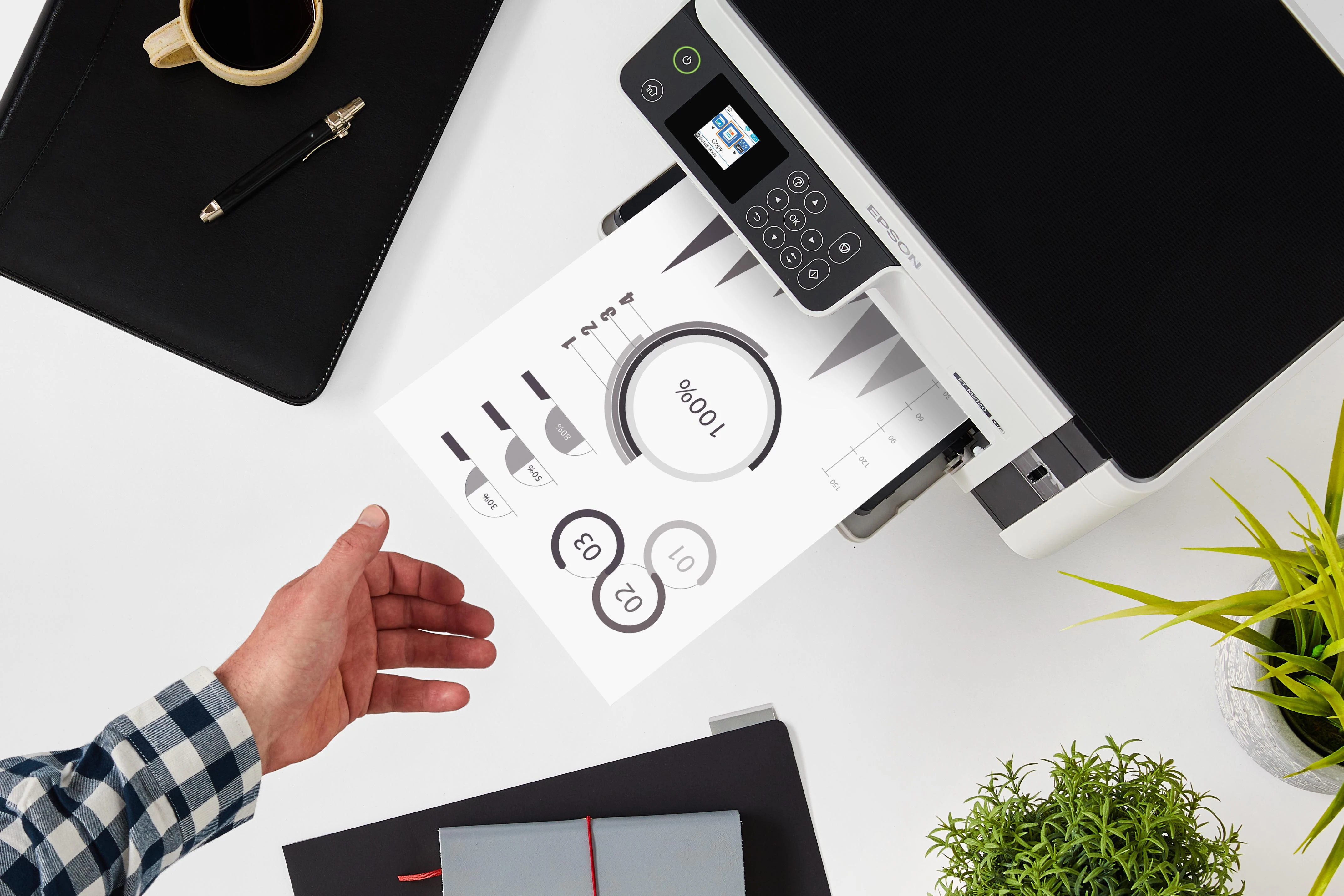 Epson | Daugiafunkcinis compact spausdintuvas | EcoTank M2120 | Inkjet | Mono | A4 | Wi-Fi | Baltas