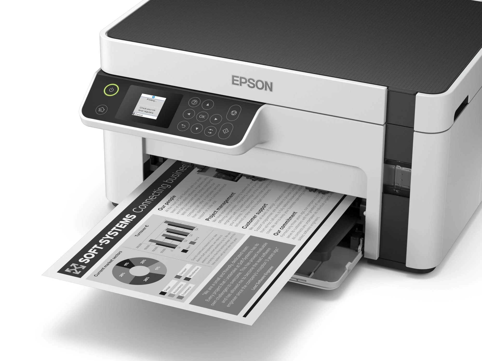 Epson | Daugiafunkcinis compact spausdintuvas | EcoTank M2120 | Inkjet | Mono | A4 | Wi-Fi | Baltas