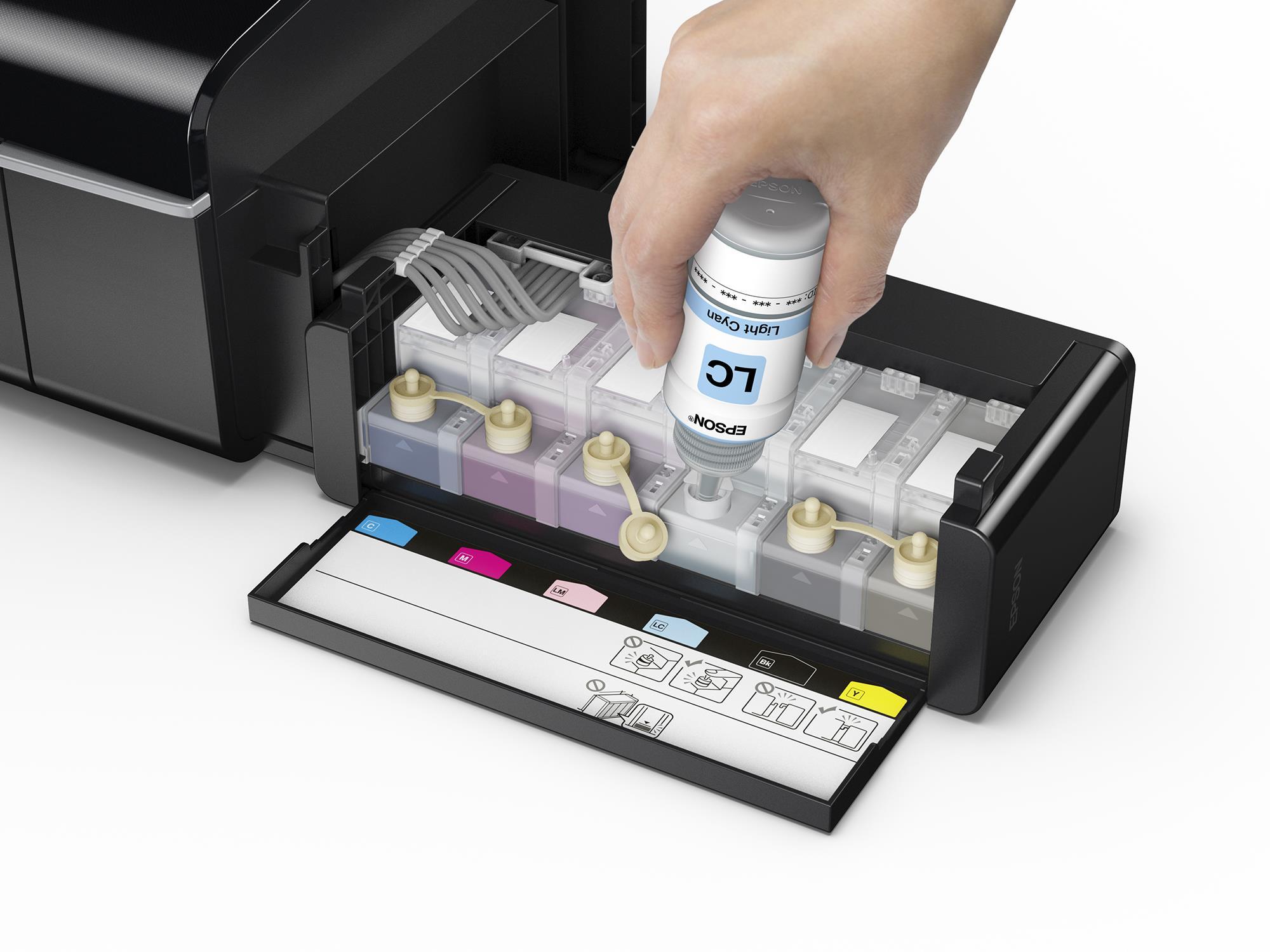 Epson L L805 Spalvotas, Inkjet, Photo Spausdintuvas, Wi-Fi, A4, Juodas |  Varle.lt