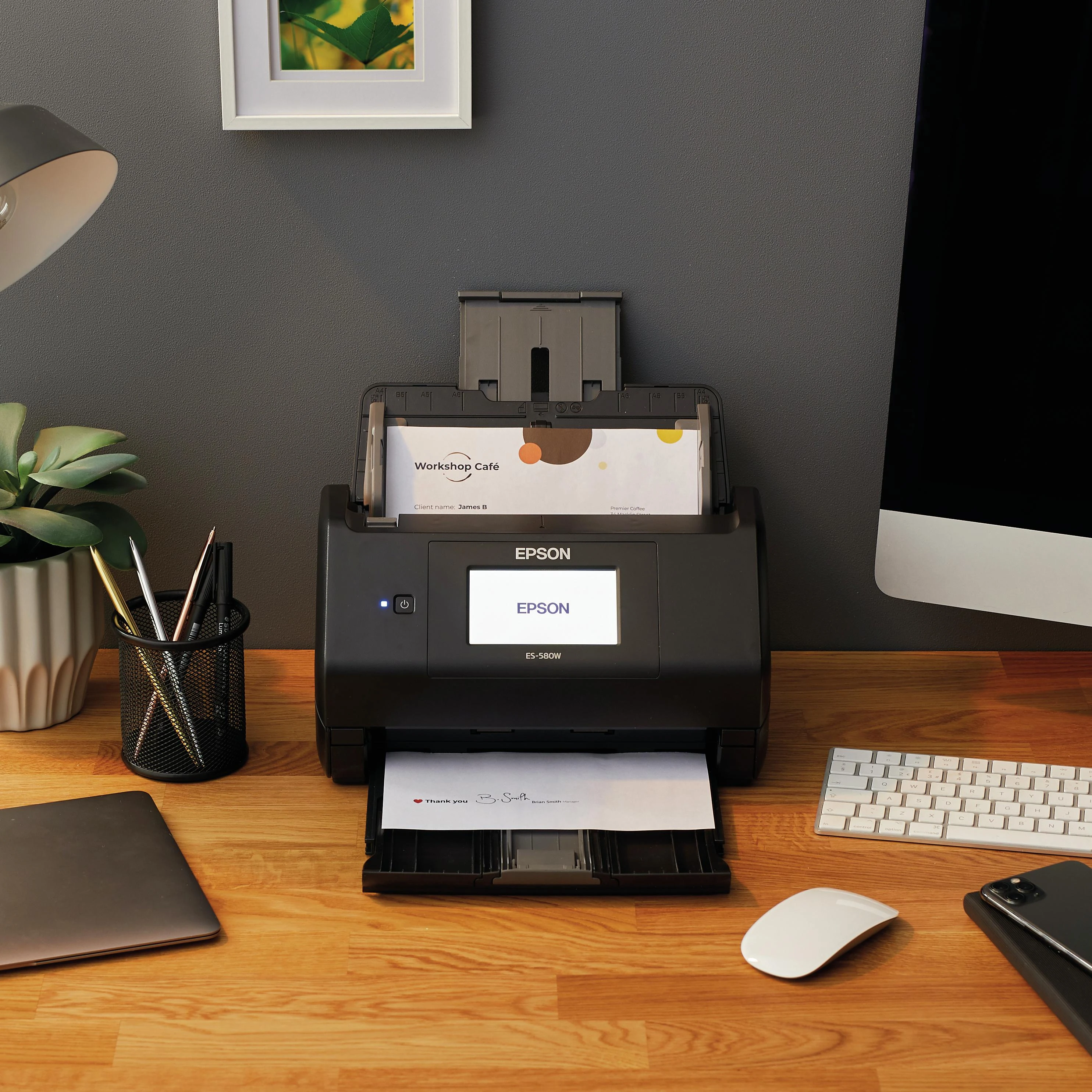 Skeneris Epson | Dokumentų skaitytuvas | Darbo jėga ES-580W | Spalva | Bevielis