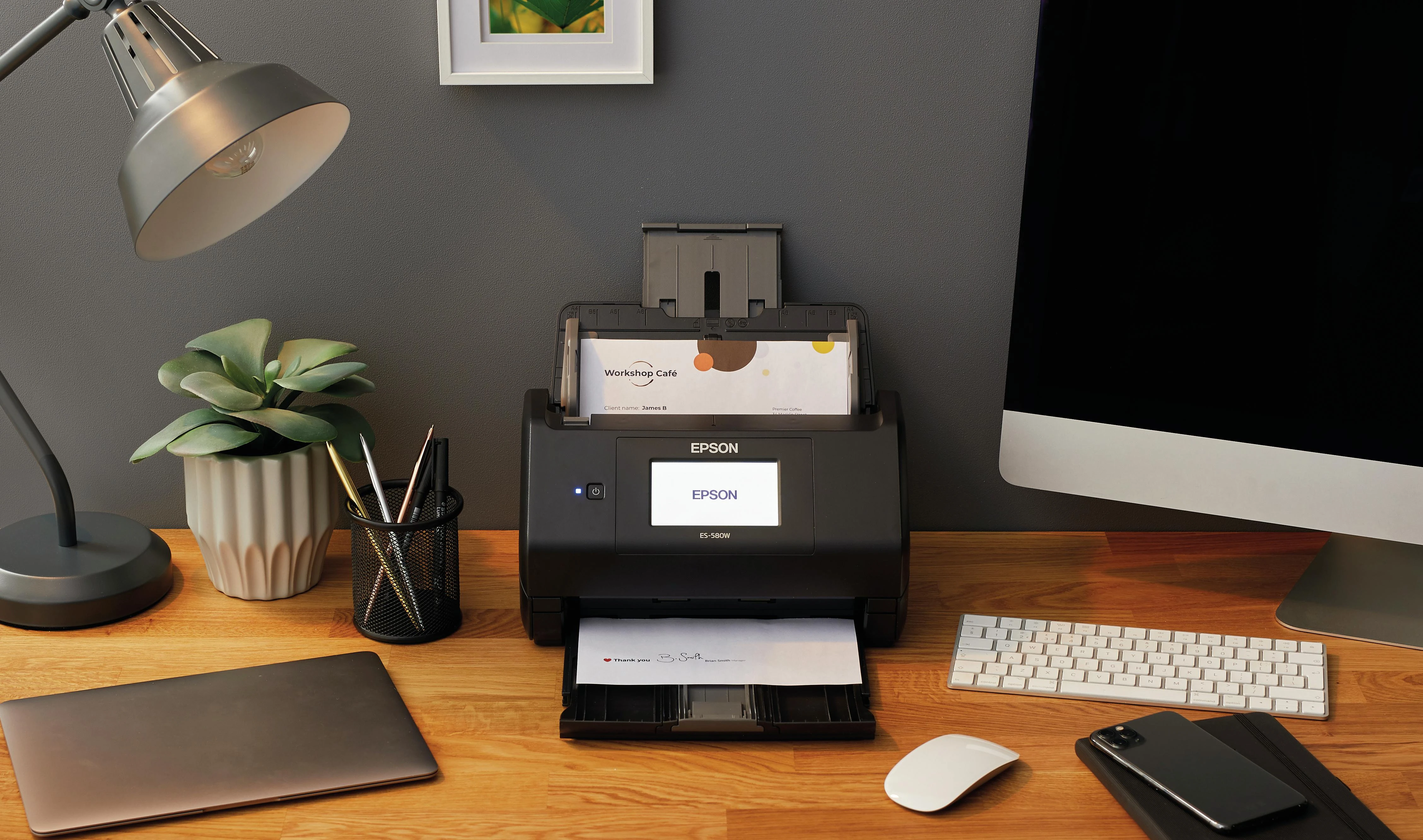 Skeneris Epson | Dokumentų skaitytuvas | Darbo jėga ES-580W | Spalva | Bevielis