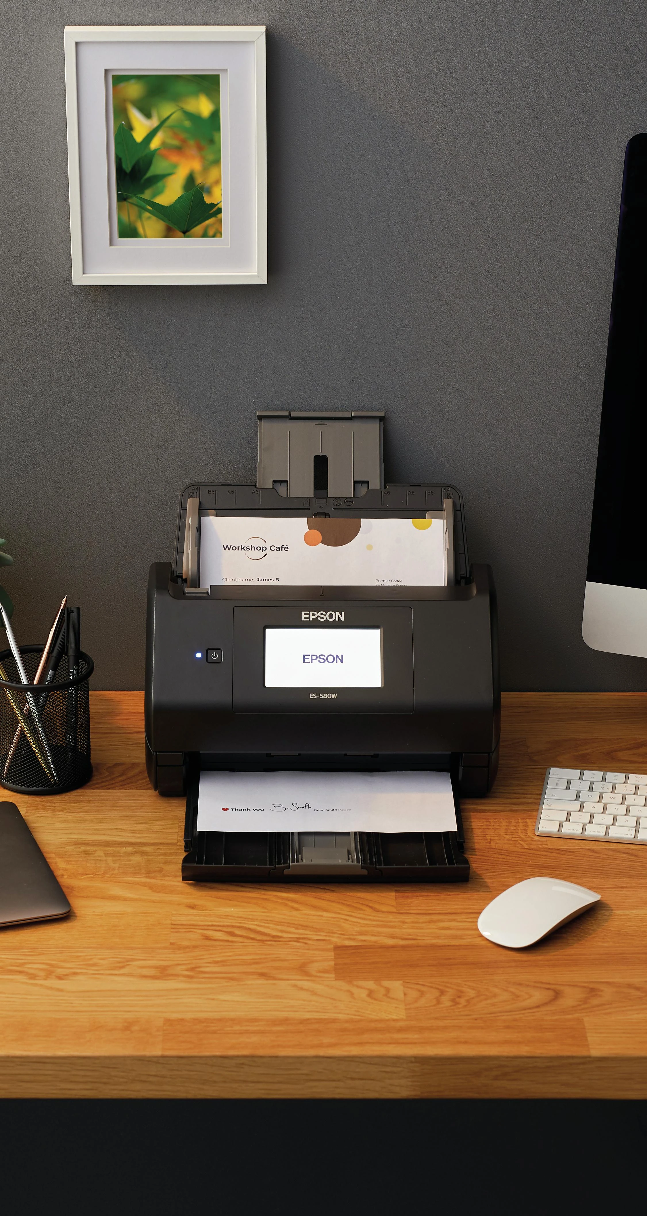 Skeneris Epson | Dokumentų skaitytuvas | Darbo jėga ES-580W | Spalva | Bevielis