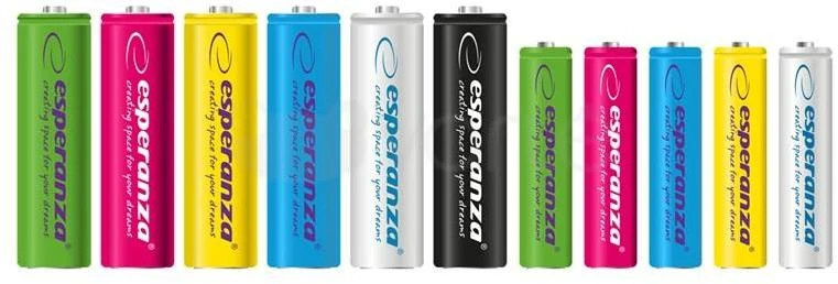Esperanza EZA104W Įkraunama baterija Ni-MH AA 2000MAH x4