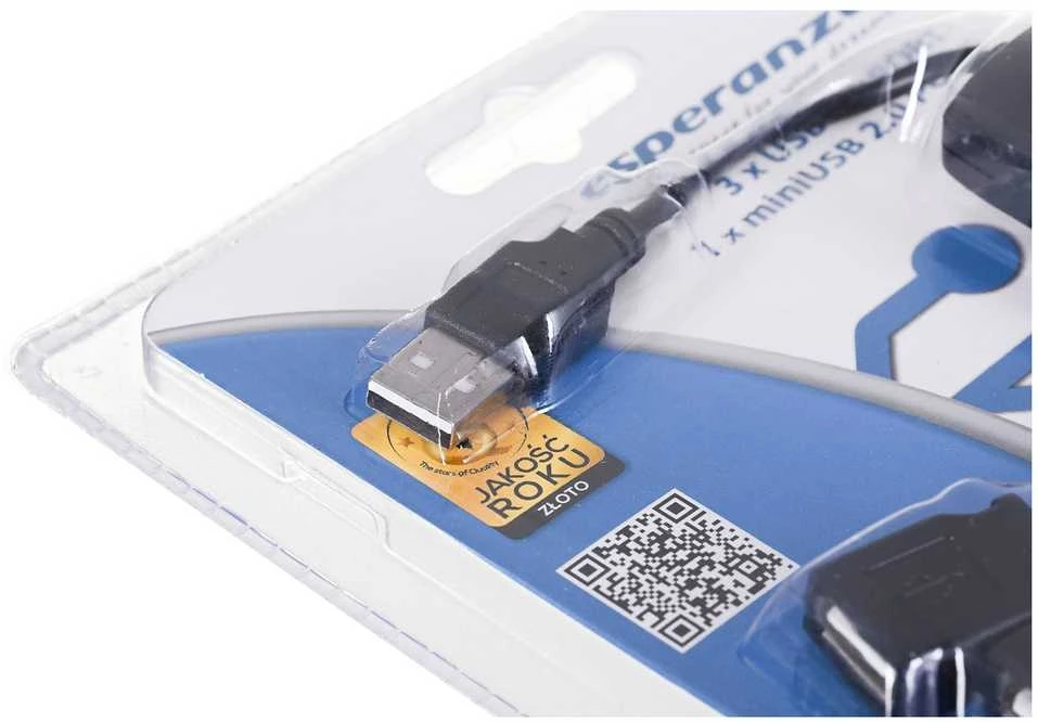 Šakotuvas USB 2.0 4 prievadų Esperanza EA-114