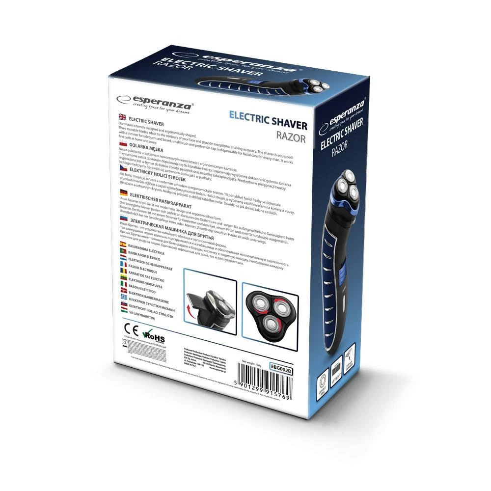 ESPERANZA EBG002B RAZOR - Elektrinisskustuvas