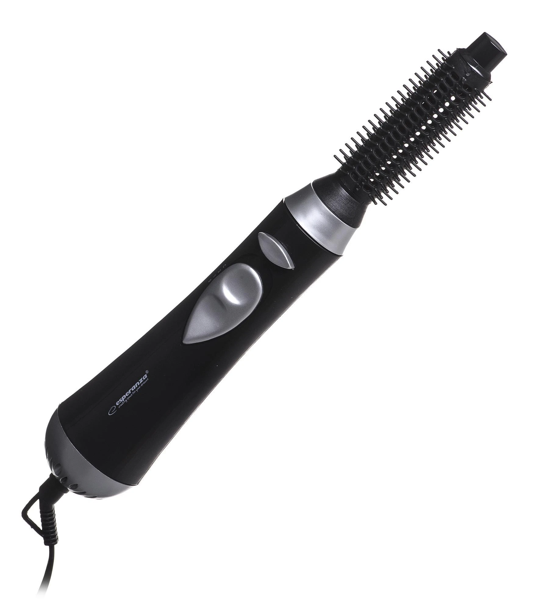 Rotating hair brush for hair Esperanza Nefertiti EBL001K (400W, juodos spalvos)