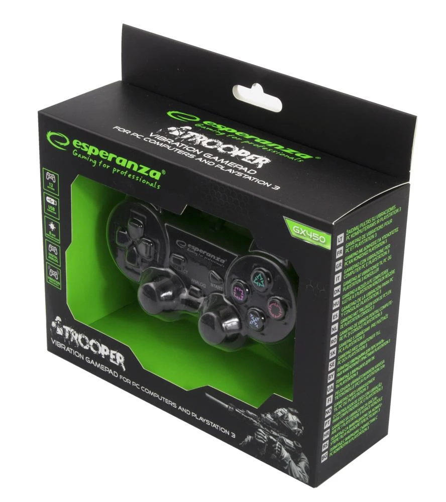 Gamepad Trooper Esperanza EGG107K - juoda